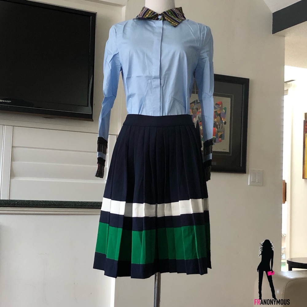 Style Mafia Light Blue Button Front Top